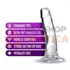 Dildo con sopapa transparente